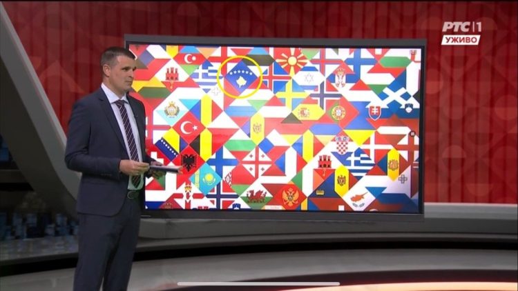 RTS-në e “gozhdojnë” kolegët pasi pretendohet se shfaqi flamurin e Kosovës në transmetim direkt