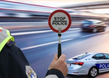 Voziti dyfish më shumë se shpejtësia e lejuar, policia në Gjilan ia merr lejen