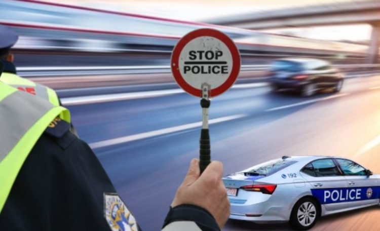 Voziti dyfish më shumë se shpejtësia e lejuar, policia në Gjilan ia merr lejen