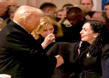 Osmani shtrëngon duart me Presidentin e zgjedhur Donald Trump