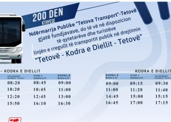 Komuna e Tetovës: Nga kjo fundjavë ka filluar linja e transportit publik “Tetovë – Kodra e Diellit”