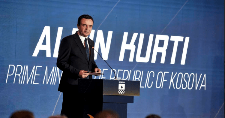 Kryeministri Kurti mori pjesë në ceremoninë festive në shënim të 10-vjetorit të pranimit të Kosovës në Komitetin Olimpik Ndërkombëtar