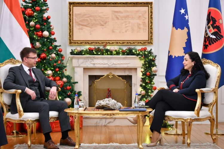 Osmani pret në takim ministrin hungarez: Duhet të qëndrojmë unikë që të shmangen sul*met te*rroriste nga Serbia