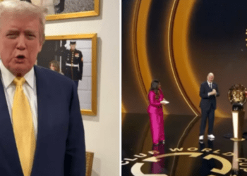 Tifozët mbetën të hutuar kur Donald Trump u shfaq përpara shortit të Kupës së Botës për Klube (Video)