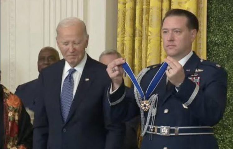 Messi nderohet nga presidenti Biden, por mungon në ceremoni