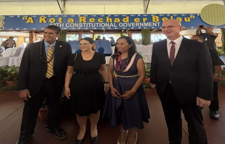 Kiçmari në ceremoninë e inaugurimit të presidentit të Republikës së Palaut