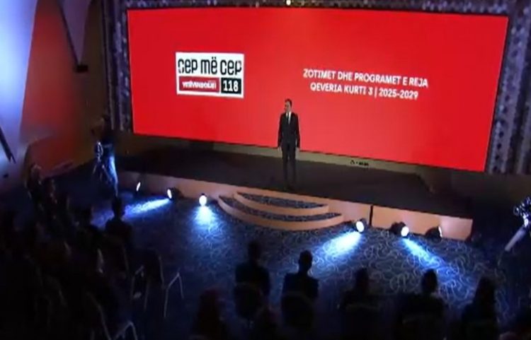 Kurti paraqet 25 zotimet e tij për mandatin e ri