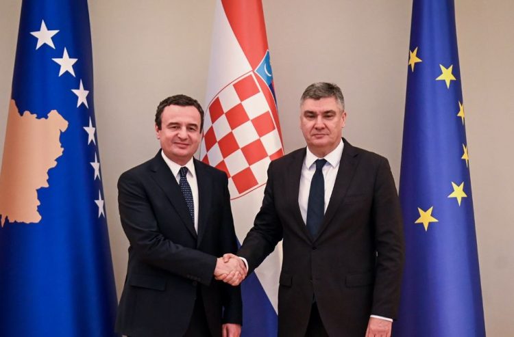 Kurti e uron Milanoviq për rizgjedhjen president i Kroacisë