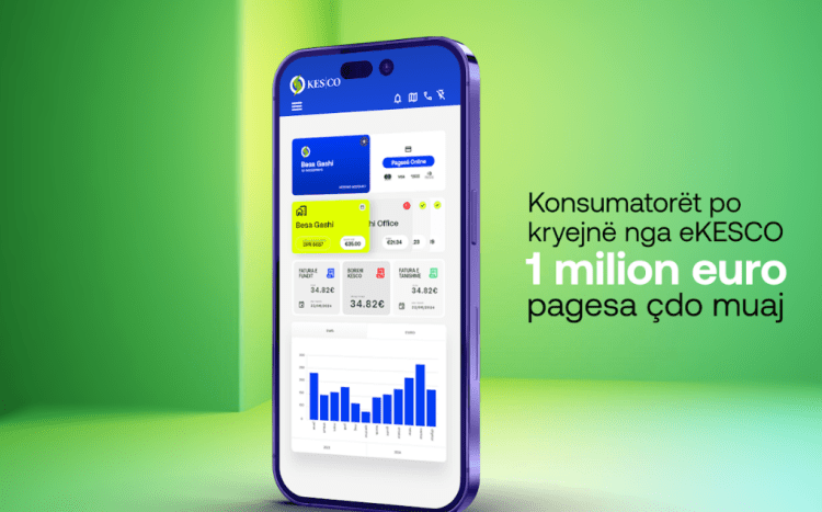 KEDS: Konsumatorët po kryejnë nga eKESCO 1 milion euro pagesa çdo muaj