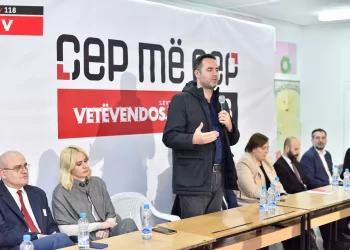Konjufca thotë se zhvillimin e Kosovës e sjellë Lëvizja Vetëvendosje