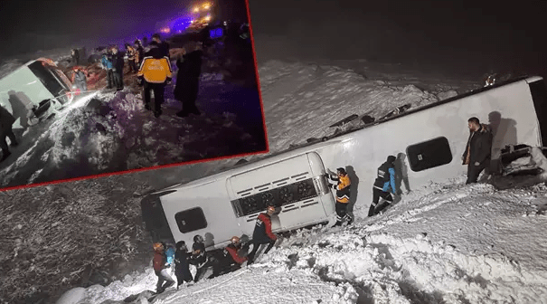 Aksidentohet autobusi me 44 persona në Turqi, raportohet për katër të vd*ekur
