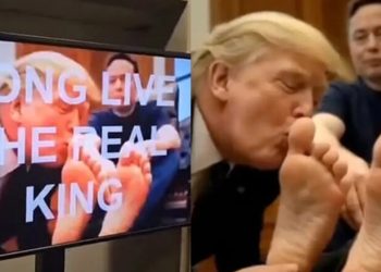 Hakohen televizionet qeveritare në SHBA, në ekrane shfaqet video me Al ku shihet Trump duke ia puthur këmbët Musk