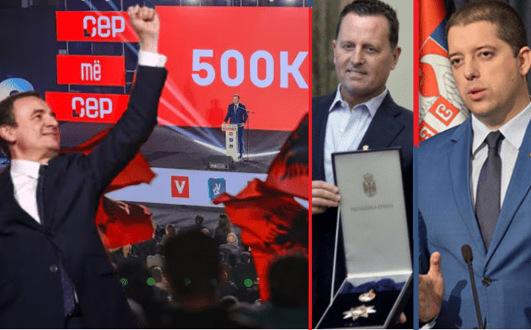 Me koordinim, Grennell dhe Gjuriq nga Amerika në fushatë, ftojnë shqiptaret t’mos e votojnë liderin e VV, duke ju thënë « mos u mashtroni me Kurtin! »