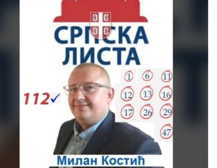 Kandidati i Listës Serbe thyen heshtje, ua sugjeron votuesve serbë numrat të cilët ata duhet t’i votojnë