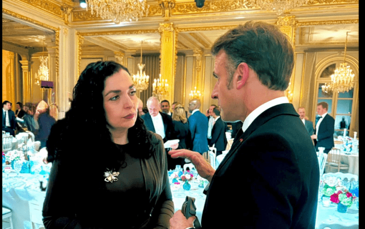 Presidentja Osmani në Paris takohet me Macron, zëvendëspresidentin amerikan Vance e kryeministrin indian