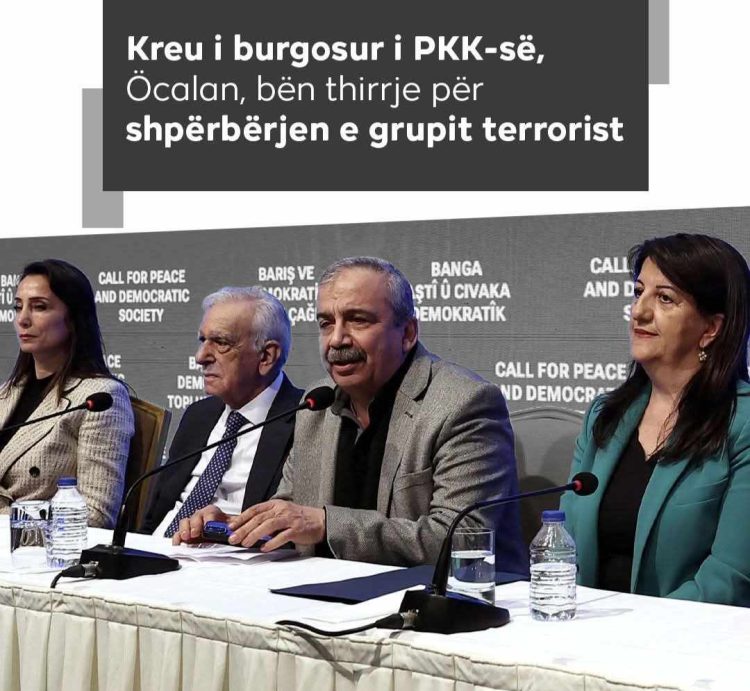 Kreu i burgosur i PKK-së, Ocalan, ka bërë thirrje për shpërbërjen e organizatës te*rroriste PKK