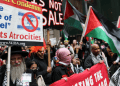Tubim në mbështetje të Palestinës mbahet para ndërtesës Trump në Wall Street