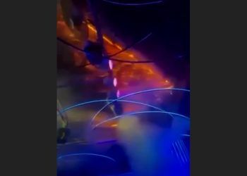 Pamje nga momenti kur ka shpërthyer zjarri në diskotekën në Maqedoni të Veriut (VIDEO)