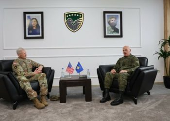 Jashari priti në takim Agjutantin e Përgjithshëm të Gardës Kombëtare të Ajovës