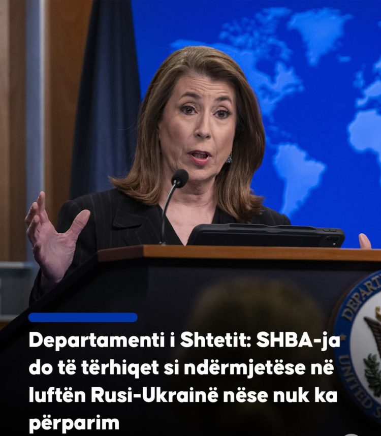 Departamenti i Shtetit: SHBA-ja do të tërhiqet si ndërmjetëse në luftën Rusi-Ukrainë nëse nuk ka përparim
