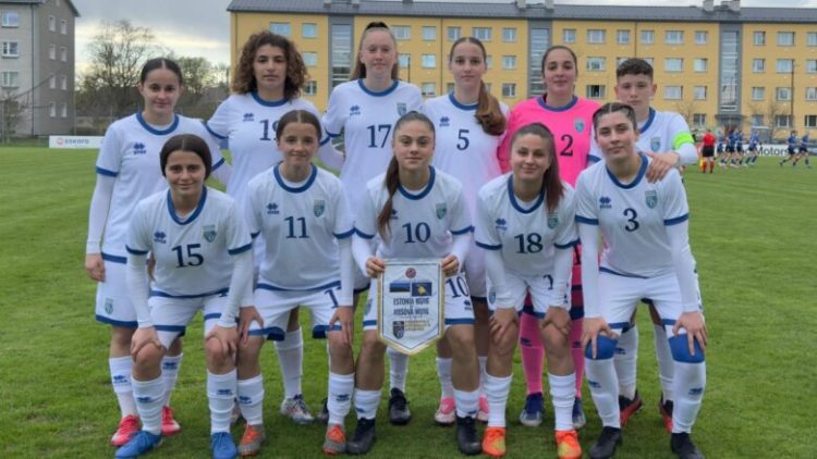 Kombëtarja e Kosovës U16 e vajzave fitojnë ndaj Estonisë në ndeshjen hapëse të turneut të UEFA-s