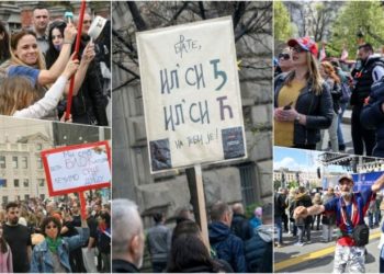 Dy Serbia në të njëjtin vend: Shikoni sa studentë ishin më 15 mars dhe sa ka tani mbështetës të Vuçiqit në Beograd