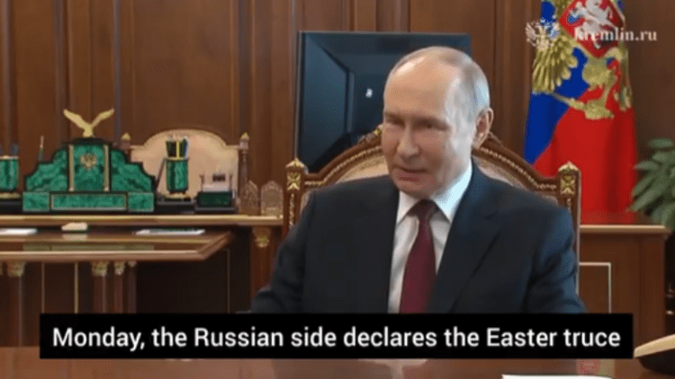 Momenti kur Putin shpall armëpushimin e përkohshëm: Urdhëroj të ndërpriten të gjitha operacionet ushtarake