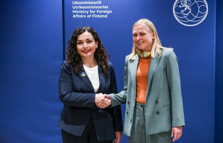 Osmani falënderon Finlandën për mbështetjen që po i jep Kosovës
