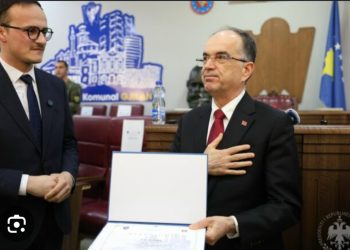 Presidenti Bajram Begaj shpallet “Qytetar Nderi” i Gjilanit