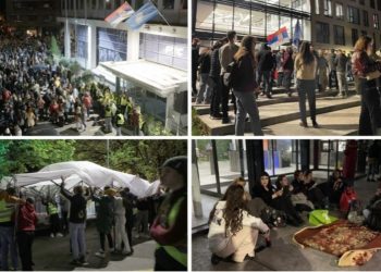 Studentët bllokojnë televizionet kryesore në Beograd dhe Novi Sad