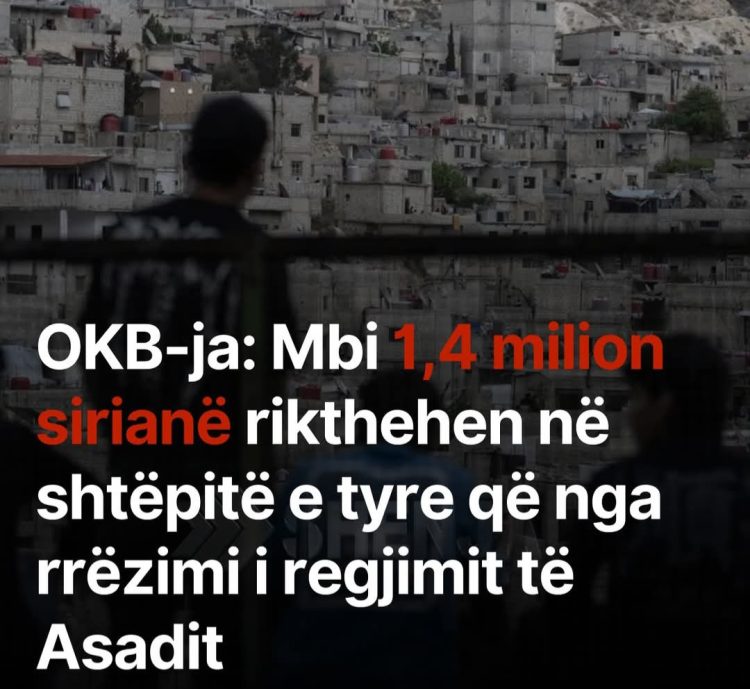 OKB-ja: Mbi 1,4 milion sirianë rikthehen në shtëpitë e tyre që nga rrëzimi i regjimit të Asadit