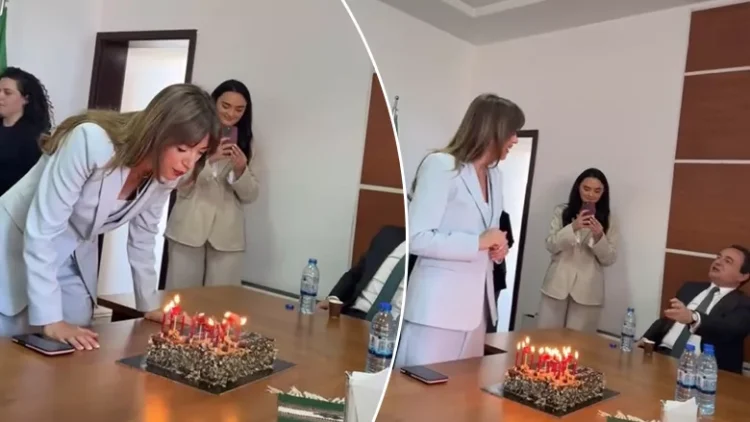 Festë në Vetëvendosje, Albulena Haxhiu feston ditëlindjen teksa kolegët e partisë e befasojnë me tortë dhe qirinj