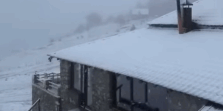 Bora mbulon bjeshkët e Strellcit