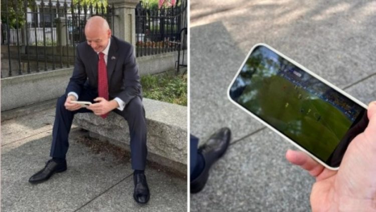 Interi ka një tifoz të veçantë në Shtëpinë e Bardhë, Infantino ndjek ndeshjen me Trump nga… celulari