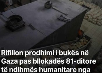 Rifillon prodhimi i bukës në Gaza pas bllokadës 81-ditore të ndihmës humanitare nga Izraeli