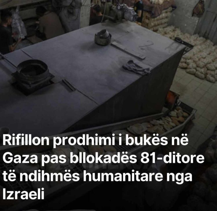 Rifillon prodhimi i bukës në Gaza pas bllokadës 81-ditore të ndihmës humanitare nga Izraeli