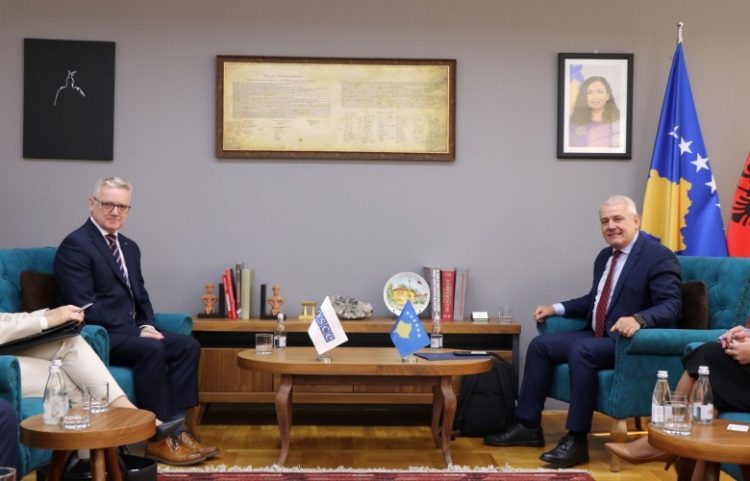 Sveçla priti shefin e ri të misionit të OSBE-së, McGurk