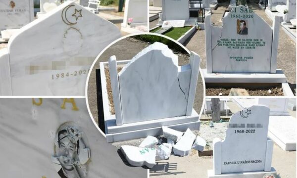 Beograd: Më shumë se 30 varre myslimane të shkatërruara në një akt van*dalizmi
