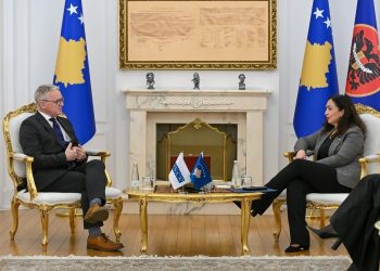Osmani priti në takim ambasadorin e ri të OSBE-së në Kosovë, Gerard McGurk