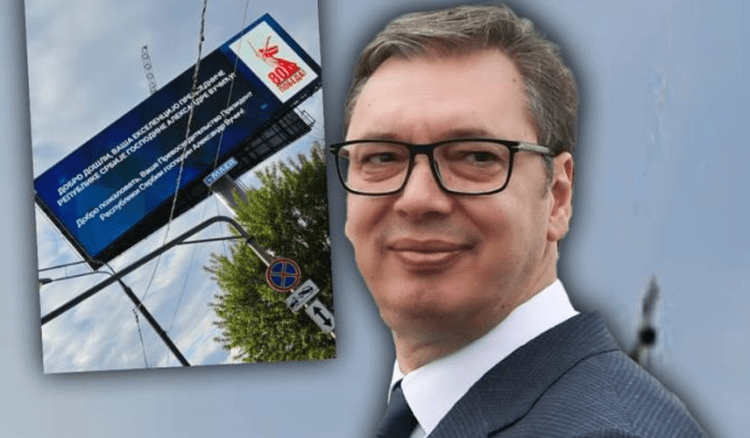 ‘Karshillëk europianëve’, pritje speciale për Vuçiqin në Moskë, Putin e mbush kryeqytetin me billborde për liderin e Serbisë