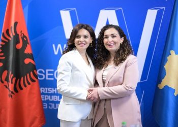 Osmani e Spiropali diskutuan për bashkëpunimin midis Kosovës dhe Shqipërisë