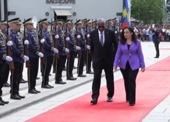 Kreu i shtetit të Antigua dhe Barbudas pritet me ceremoni shtetërore nga  Osmani