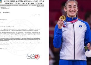 Nga medaljet në vendimmarrje, Nora Gjakova, anëtare e IJF!