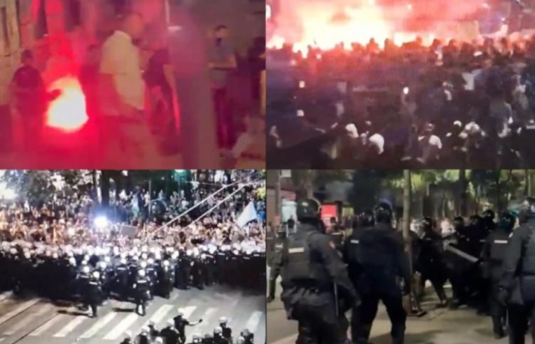 Trazira në Beograd, protestuesit duan rrëzimin e Vuçiqit