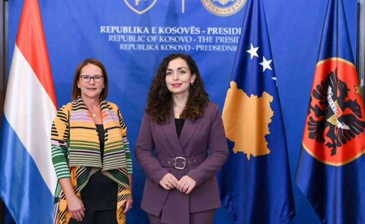 Osmani vlerëson lart kontributin e Luksemburgut për sigurinë e Kosovës