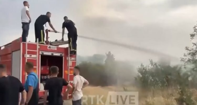 Mbi 100 zjarre të raportuara në Kosovë për 24 orë
