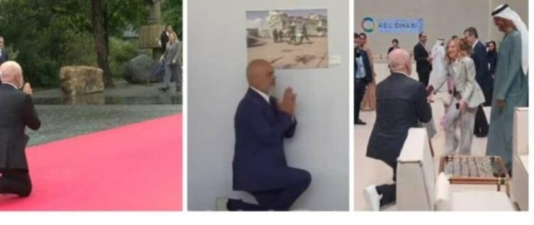Video/ Rama provokon sërish para liderëve botërorë, i gjunjëzohet Giorgia Melonit! Ja si reagoi kryeministrja italiane