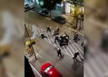 Rrahje çnjerëzore e protestuesve në Serbi