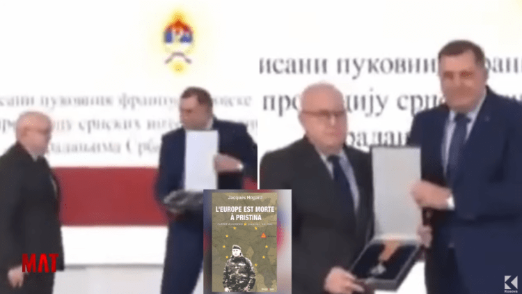 Jacques Hogard, koloneli francez që ndau Mitrovicën, i dekoruar nga Dodik