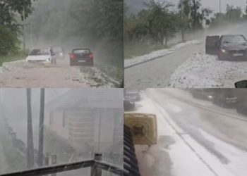 Stuhi shiu e breshëri në Brezovicë, ndërpritet qarkullimi